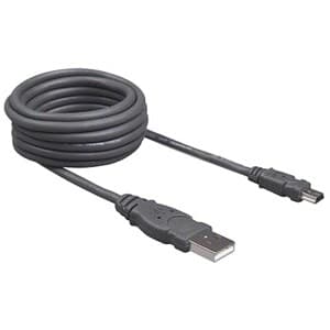 6FT USB A/MINI 5PB POWER/DATA PRO CABLE