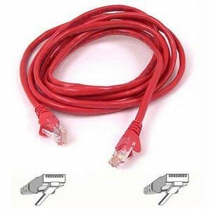 5FT CAT6 RED PATCH CABLE SNAGLESS