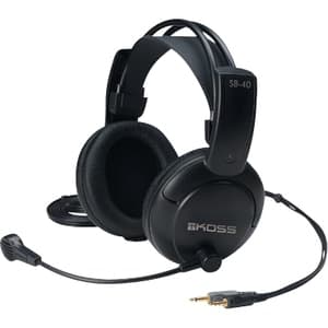 SB40 20HZ STEREOPHONE PADDED HEADBAND W/ MICROPHONE