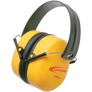 CALIFONE HEARING SAFE 37 DB HEARING PROTECTOR YELLOW CUPS