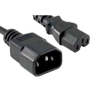 8FT C13 TO C14 POWER CORD EXTENSION 250V 18 AWG 10A BLACK