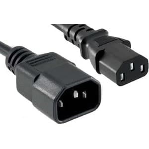 10FT BLACK C13 TO C14 POWER EXTENSION CORD