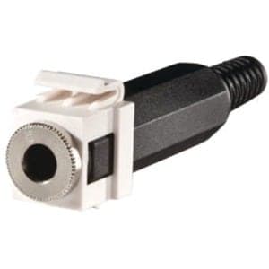 KEYSTN1/4 STEREO JACKSLDRWHT