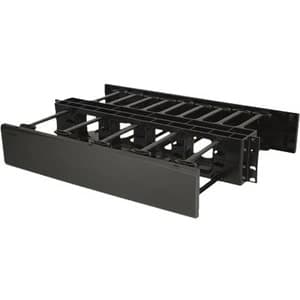 2U DOUBLESIDED HORIZ CABLE MGMNT 5 D RNGS