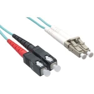 LC/SC MULTIMODE DUPLEX OM4 50/125 FIBER OPTIC CABLE