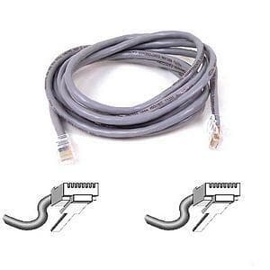 25FT CAT5E GREY PLENUM RJ45M/M PATCH CABLE