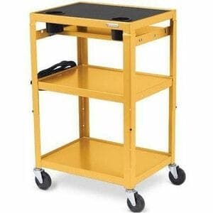 MOBILE INSTRUCTOR CART 6OUT ELECTRICAL MUSTARD