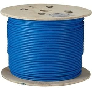 1000FT CAT6A BLUE STRANDED UTP 650MHZ CM PVC POE BULK CABLE