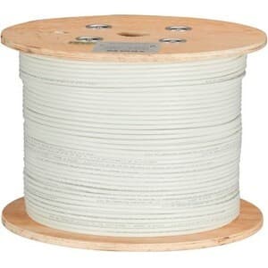1000FT CAT6A WHITE STRANDED UTP 650MHZ CM PVC POE BULK CABLE