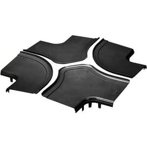 SPLIT COVER4-WAYCROSS12X4 300MMX100MMFIBERRUNNER BL PK1