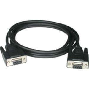 10FT NULL MODEM CABLE BLACK DB9F TO DB9F