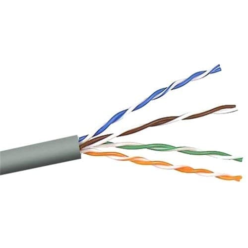 1000FT CAT6 GRAY BULK GIGABIT FAST STRANDED 24AWG NO RETURNS