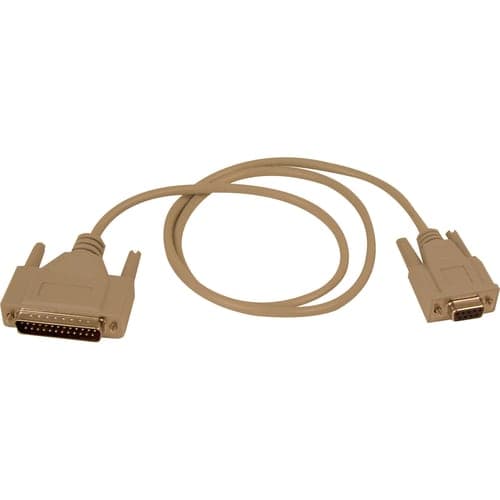 25FT AT SERIAL MODEM CABLE DB9F TO DB25M