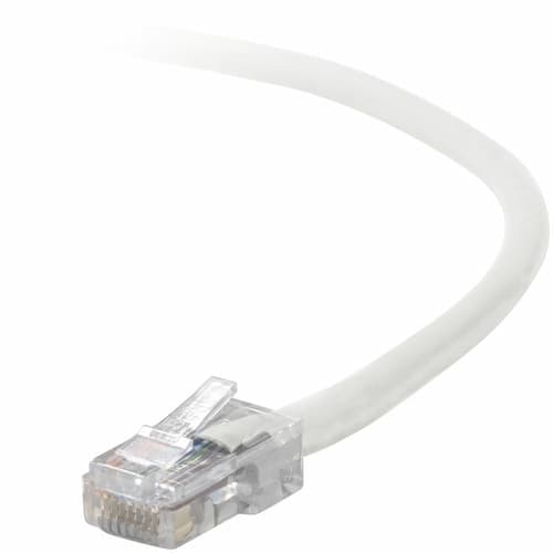 14FT CAT5E WHITE PATCH CORD SNAGLESS ROHS