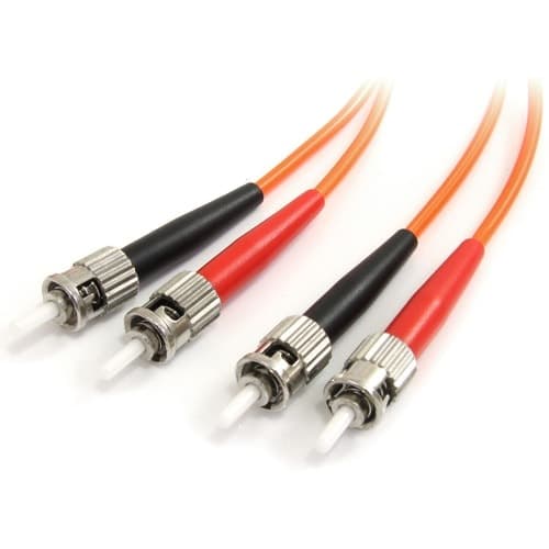 1M MULTIMODE FIBER OPTIC CABLE OM1 ST/ST 10G LSZH FIBER CABLE