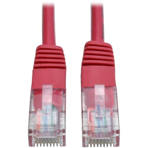 10FT CAT5 CAT5E RED PATCH CABLE MOLDED RJ45 M/M 350MHZ PVC UTP