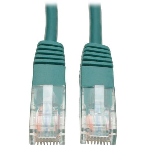 25FT CAT5E GREEN PATCH CABLE CAT5 MOLDED RJ45 M/M 350MHZ PVC UTP