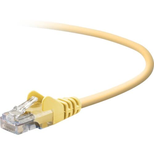 25FT CAT5E SNAGLESS PATCH CBL RJ45M/RJ45M YELLOW
