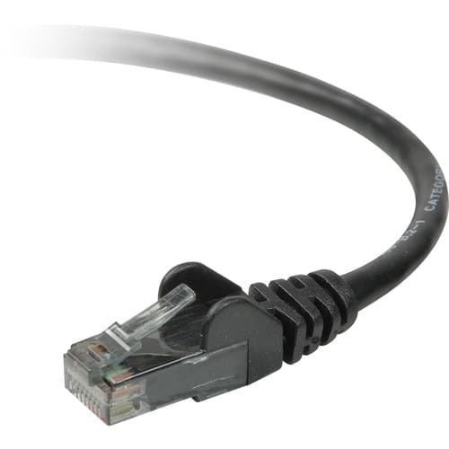 50 CAT6 SNAGLESSPATCH CABLE 4PAIR RJ45M/M BLACK