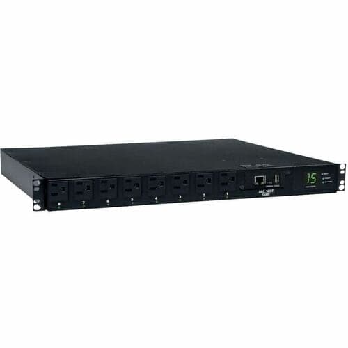 PDU SWITCHED 1.4KW 120V 15A 1U 8 5-15R 2 5-15P ATS RM 12FT CORDS