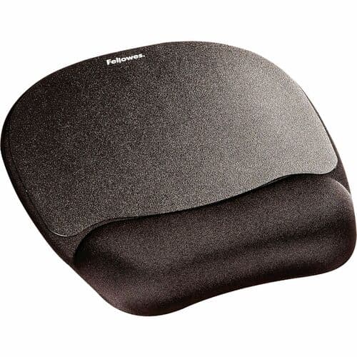 MEMORY FOAM MOUSE PAD/WRIST REST BLACK SOFT FOAM PILLOW