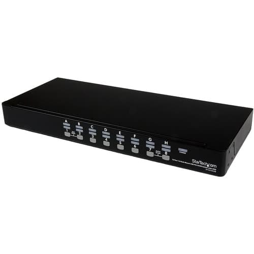 1U 16 PORT USB VGA KVM SWITCH USB VGA RACKMOUNT KVM OSD