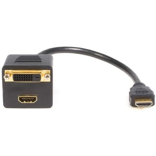 HDMI SPLITTER CABLE ADAPTER HDMI TO DVI-D/HDMI MALE TO FEMALE