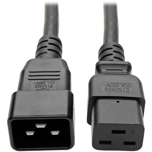 6FT POWER EXTENSION CORD 12AWG 20A C19 TO C20 HEAVY DUTY