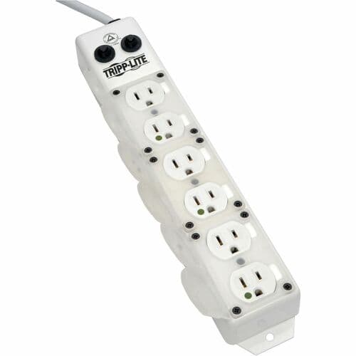 6 OUTLET MEDICAL HG POWER STRIP HOSPITAL PATIENT CARE 15FT CORD 15A