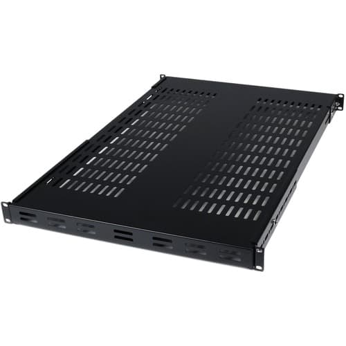1U SERVER RACK SHELF UNIVERSAL ADJUSTABLE VENTED RACK MOUNT SHELF