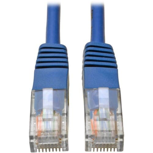 100FT CAT5E BLUE PATCH CABLE CAT5 MOLDED RJ45 MM 350MHZ PVC UTP
