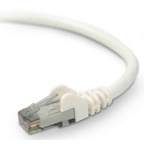 1FT CAT6 WHITE UTP SNAGLESS RJ45 M/M PATCH CABLE