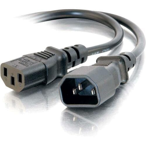 10FT 250V POWER EXTENSION CABLE IE320C13 TO IEC320C14 BLACK