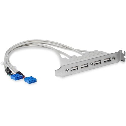 4 PORT USB SLOT PLATE ADAPTER USB 2.0 LOW PROFILE HEADER ADAPTER