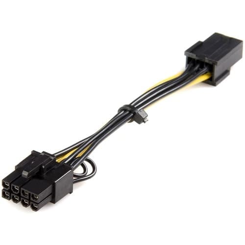 PCI EXPRESS 6 PIN TO 8 PIN POWER ADAPTER CABLE PCIE NVIDIA ATI