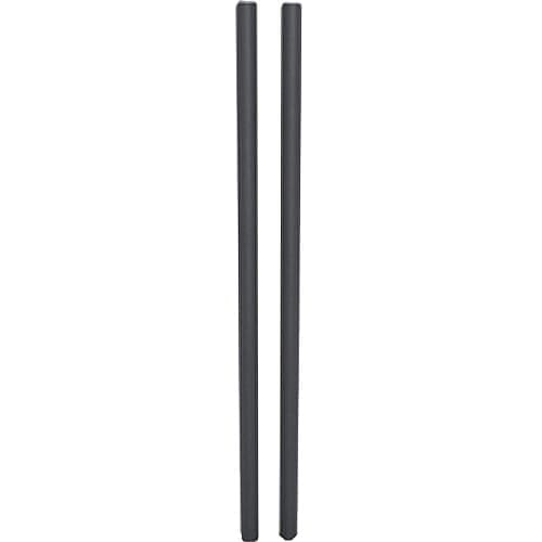 SET OF 84IN BLACK POLES