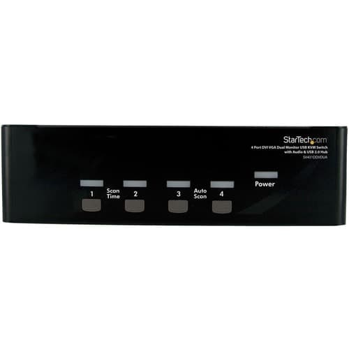 4 PORT KVM SWITCH DVI AND VGA DUAL SCREEN DISPLAY DVI VGA USB KVM