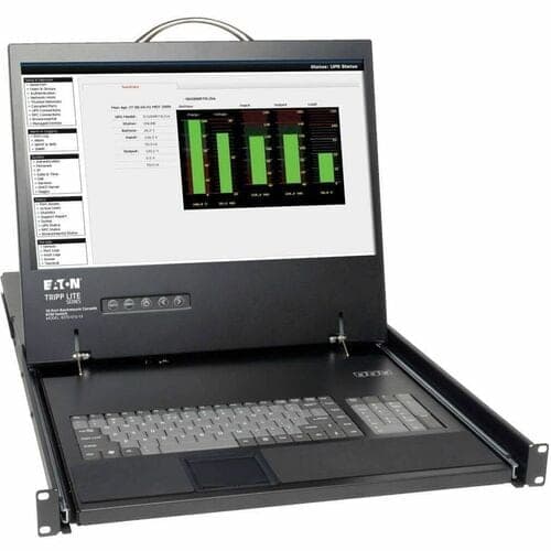 16PORT KVM RACKCONSOLE 19 LCD 1U KEYBOARD CAT5 100FT MAX