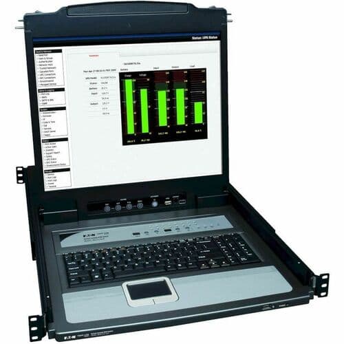 16PORT KVM RACK CONSOLE 1U 19IN LCD KEYBOARD PS2/USB CABLES