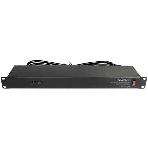 HORIZONTAL RACK MOUNT PDU 8 PORT SERVER RACK POWER STRIP