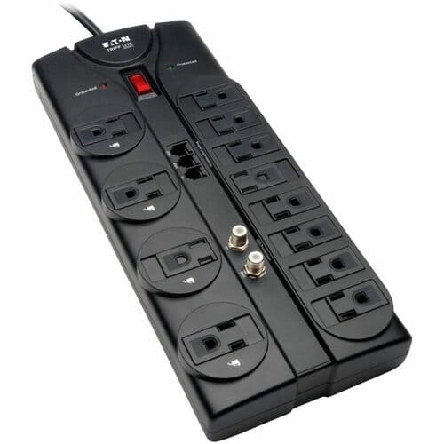 12OUT SURGE PROTECTOR 2880J 8FT CORD TEL/MODEM/COAX RJ11 5-15P