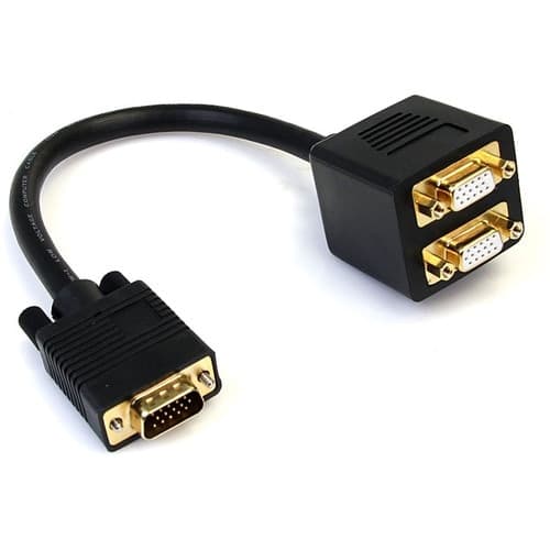 1FT VGA SPLITTER CABLE VGA TO 2X VGA