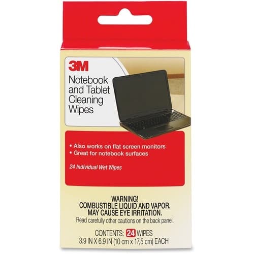 NOTEBOOK SCREEN CLEANING WIPES PACK OF 24 CASE OF 36