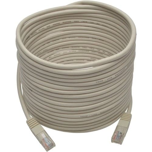 25FT CAT5E WHITE PATCH CABLE CAT5 MOLDED RJ45 M/M 350MHZ PVC UTP