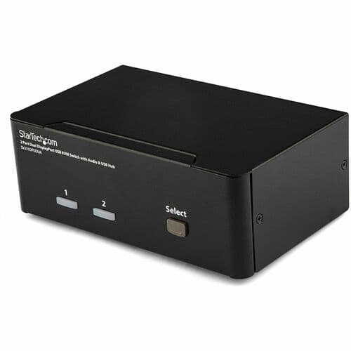 2 PORT DUAL MONITOR DISPLAYPORT KVM SWITCH TWO DISPLAYS DP KVM