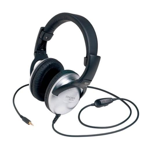 UR29 08 OVER EAR HEAD SET 3.5MM 8FT VOL LEATHERETTE COLLAPSIBLE