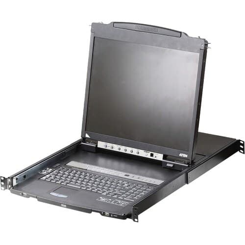 8PORT KVM SWITCH 19IN DUAL RAIL LCD