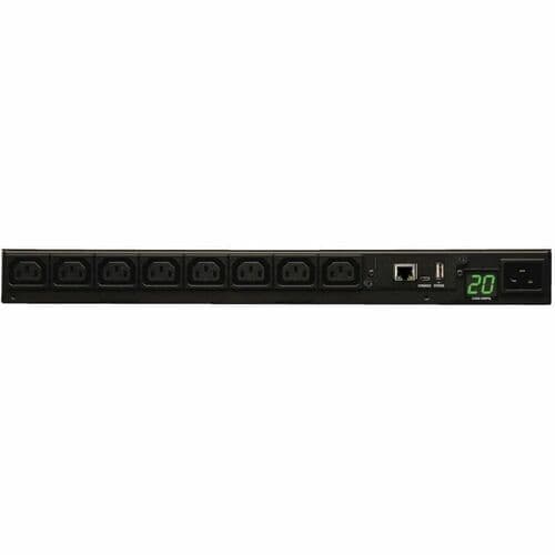 PDU MONITORED 3.2-3.8KW 16/20A 200-240V 8 C13 C20/L6-20P 1URM