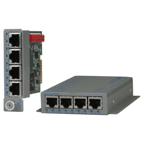 10/100/1000 4 PORT MANAGED ETHE RNET VLAN SWITCH MODULE US AC POWER
