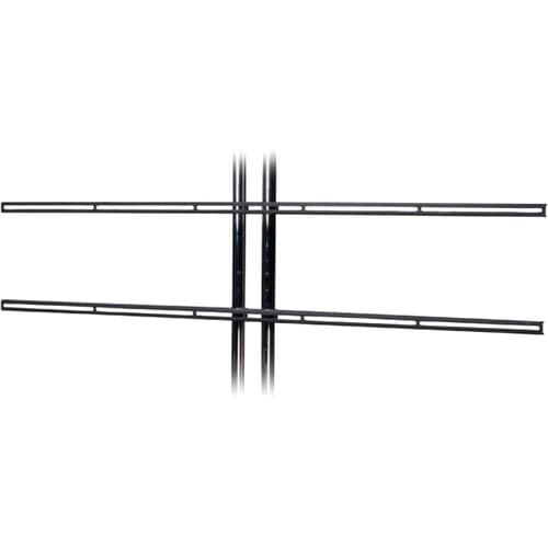 UNIVERSAL FIXED DUAL-POLE MOUNT FOR MULTIPLE FLAT-PANEL DISPLAY UP